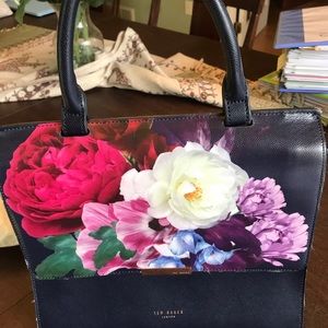 Ted Baker Navy Floral Crossbody Bag